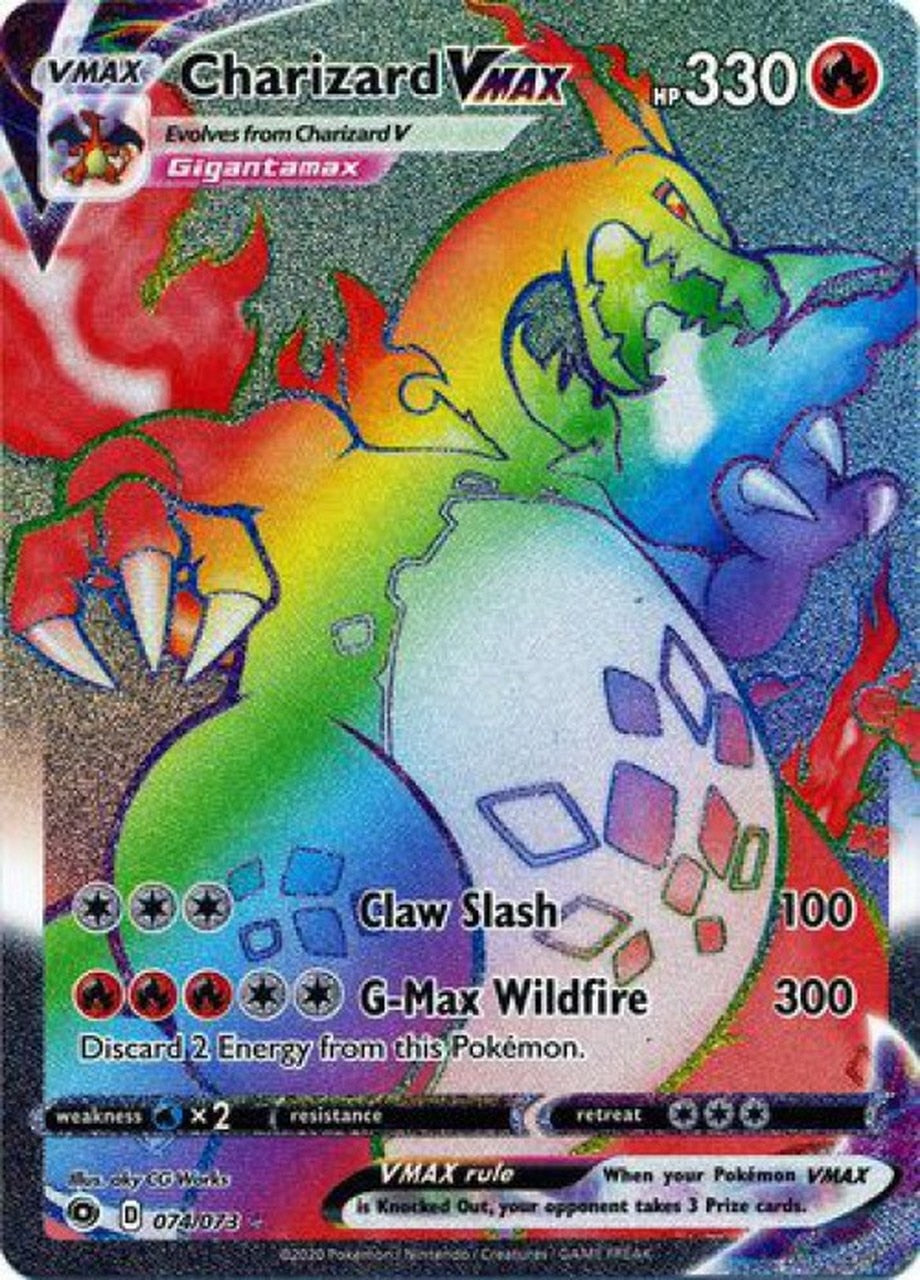 Good Pokemon Charizard VMAX Rainbow Secret