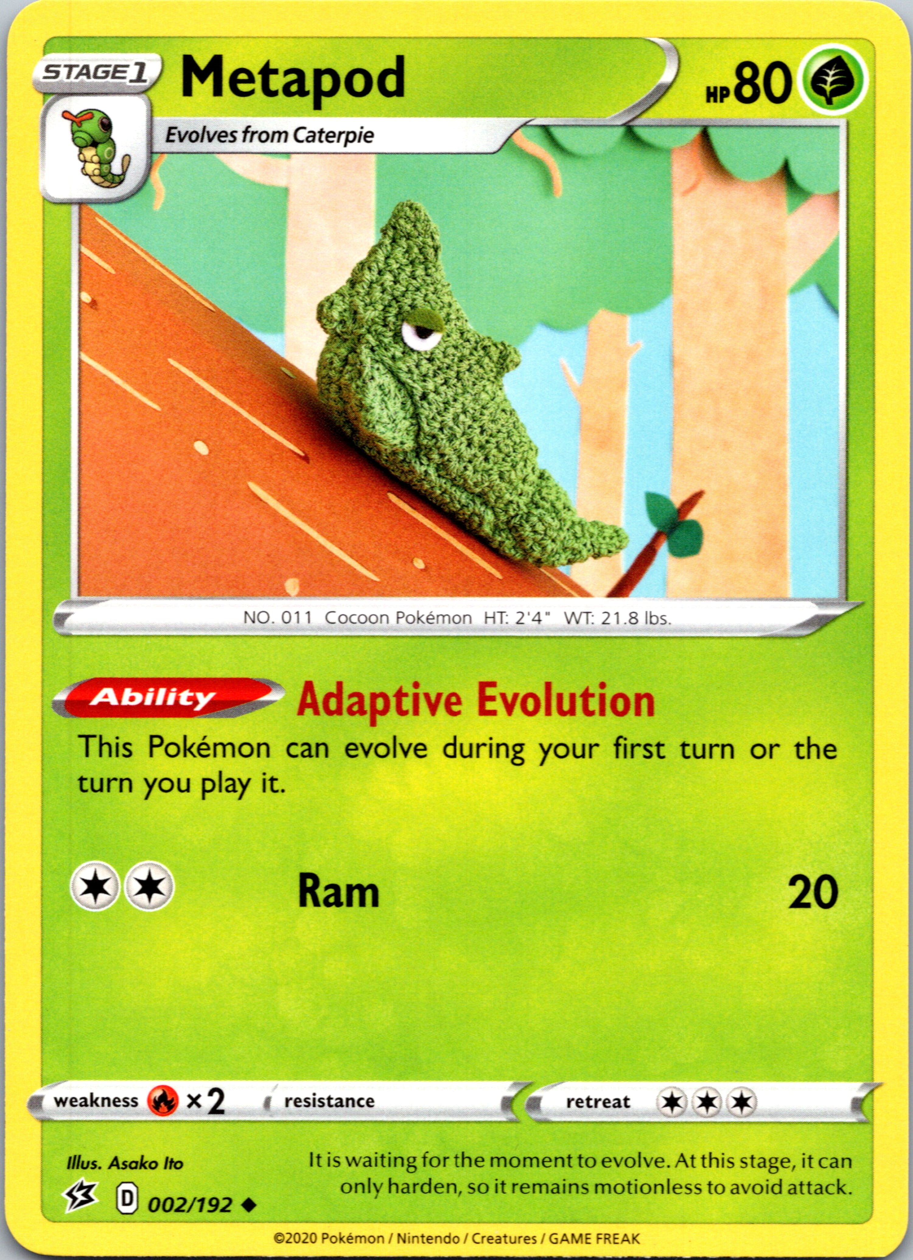 Metapod (2/192) [Sword & Shield: Rebel Clash]