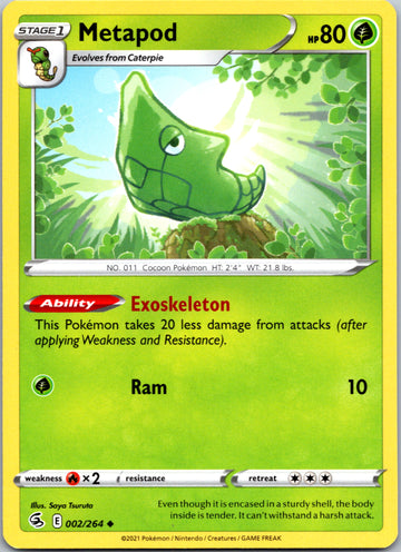 Metapod (002/264) [Sword & Shield: Fusion Strike]