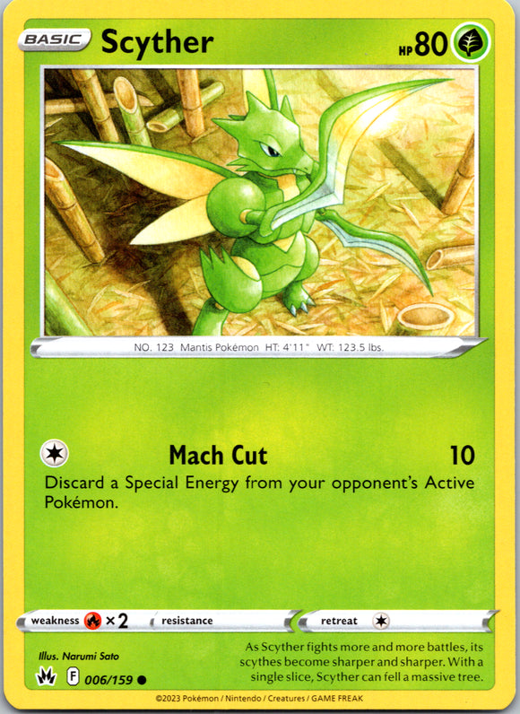 Scyther (006/159) [Sword & Shield: Crown Zenith]