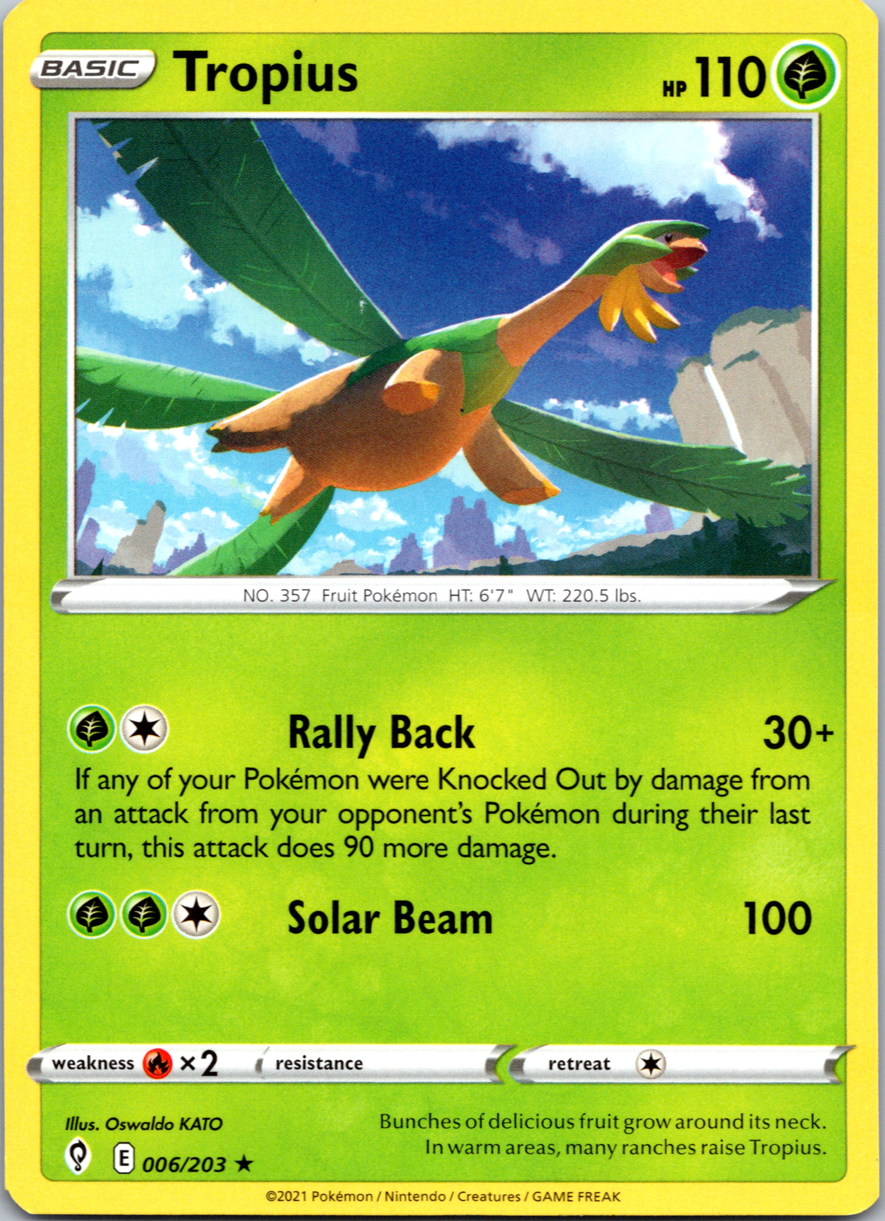 Tropius (006/203) [Sword & Shield: Evolving Skies]