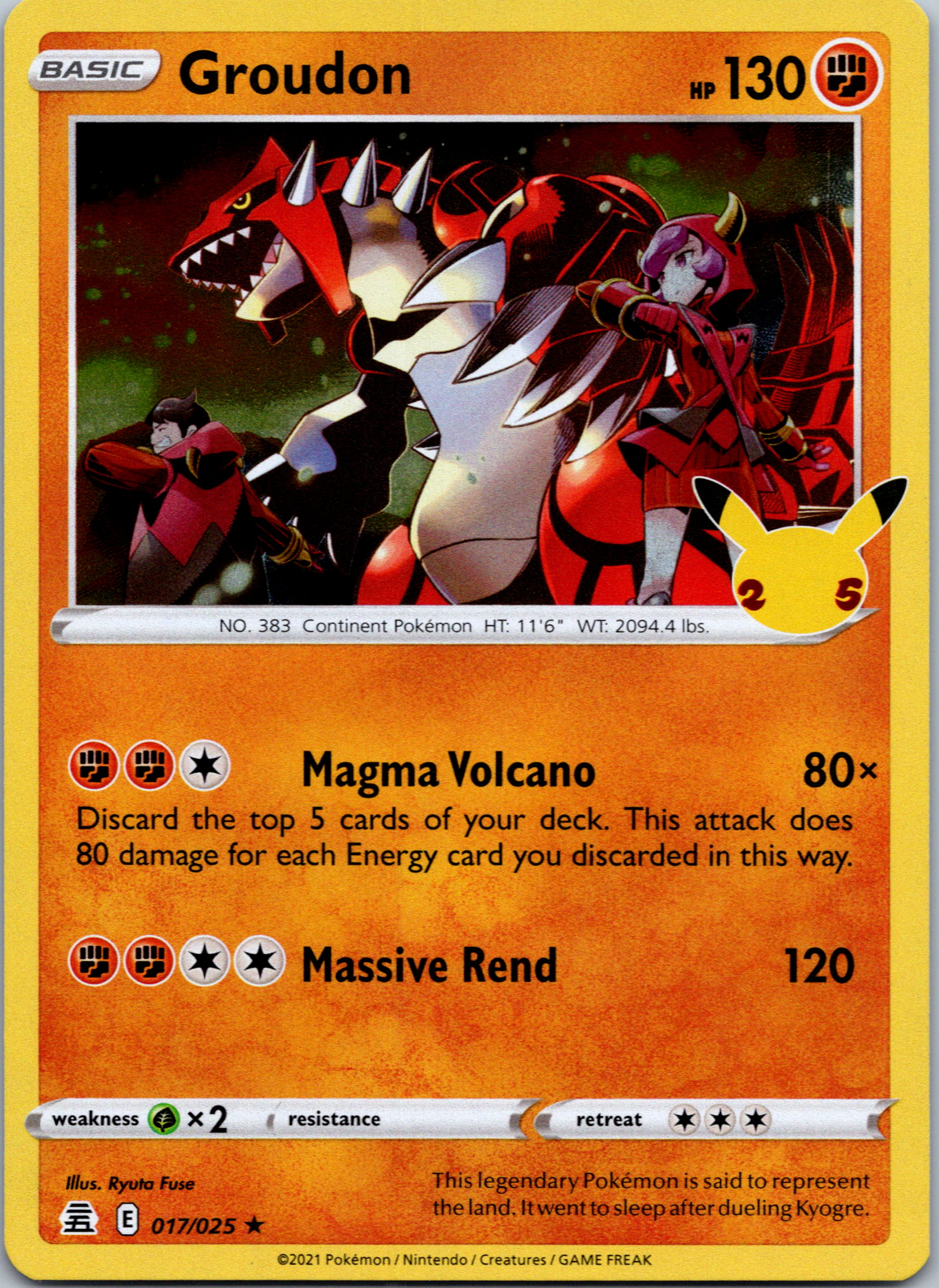 Groudon (017/025) [Celebrations: 25th Anniversary]