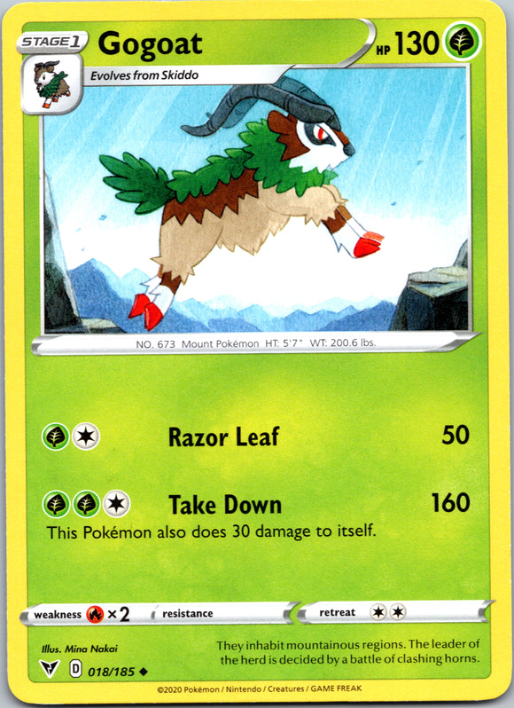 Gogoat [018/185] [SWSH04: Vivid Voltage]