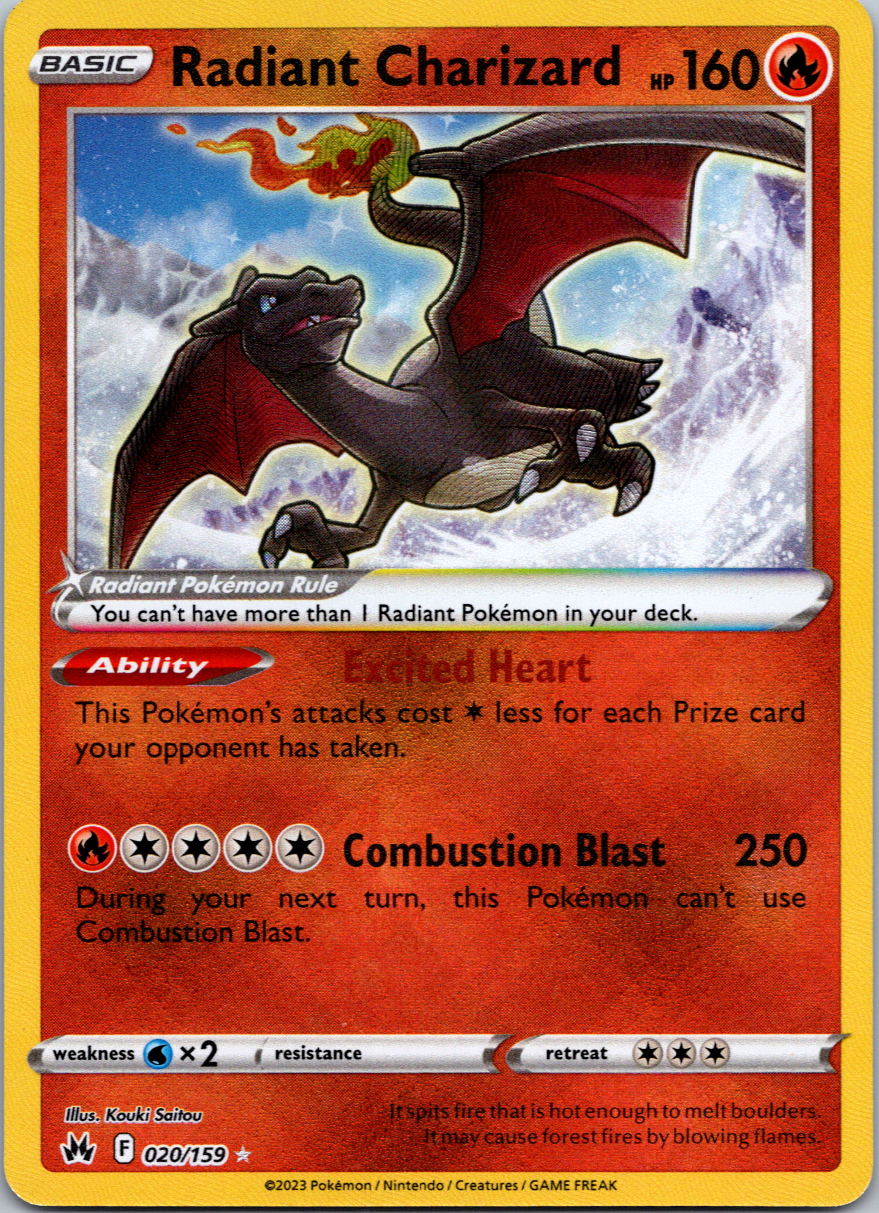 Radiant Charizard (020/159) [Sword & Shield: Crown Zenith]