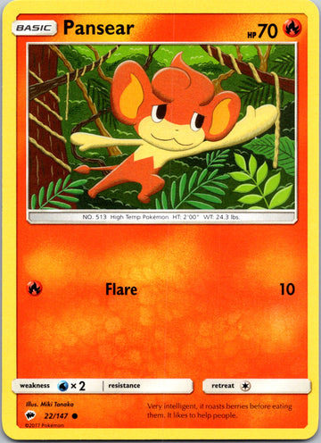 Pansear (022/147) [Sun & Moon: Burning Shadows]