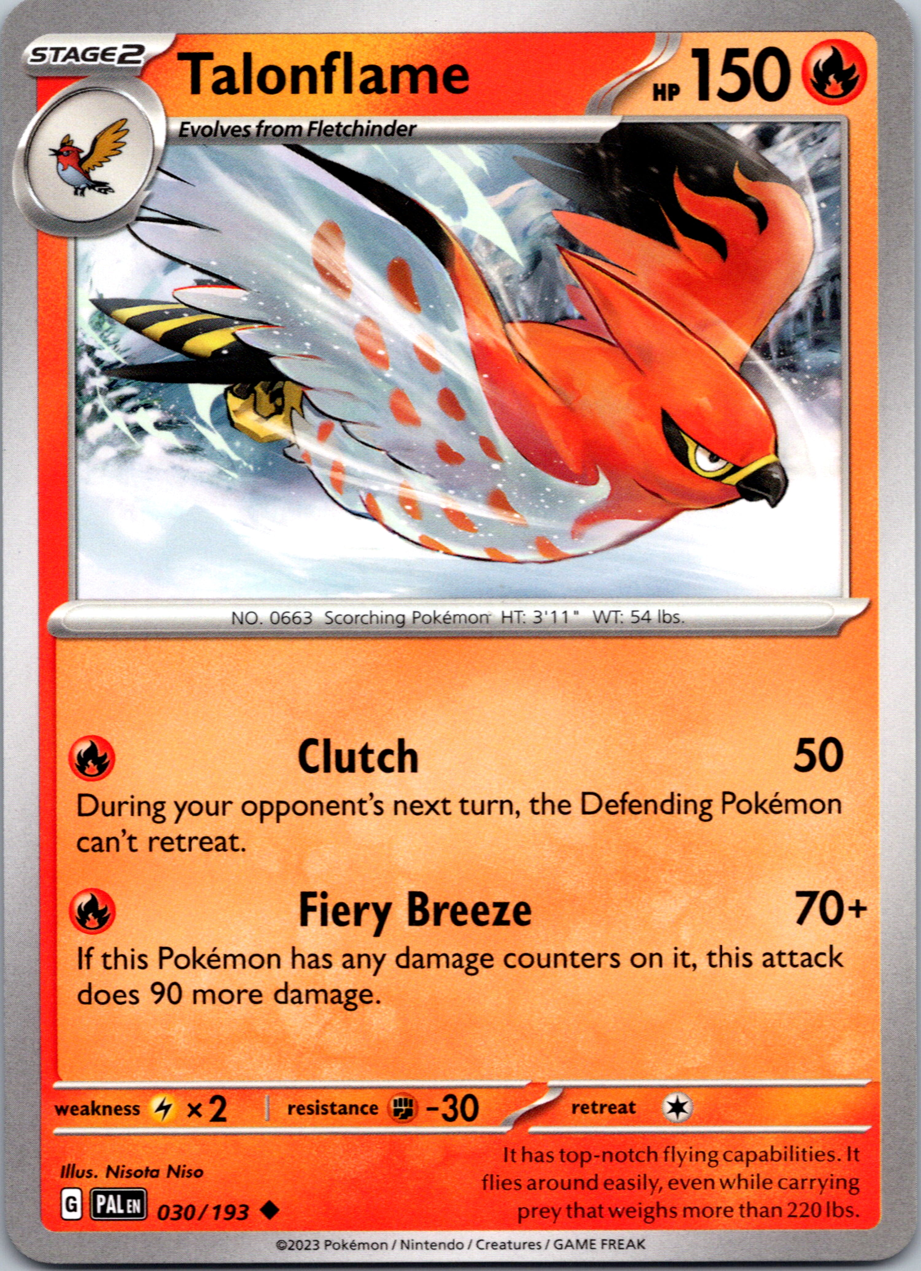 Talonflame (030/193) [Scarlet & Violet: Paldea Evolved]