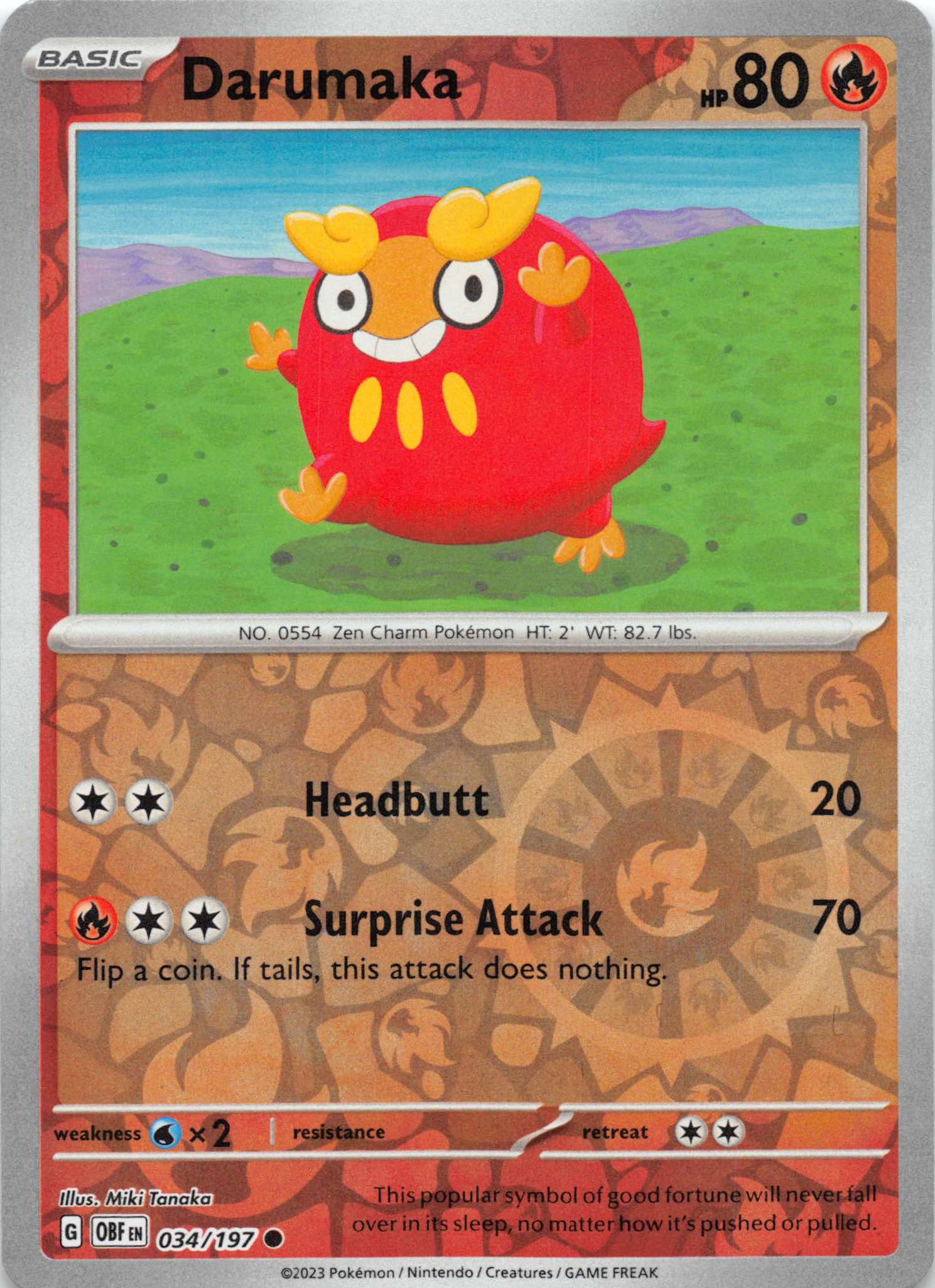 Darumaka (034/197) [Scarlet & Violet: Obsidian Flames]