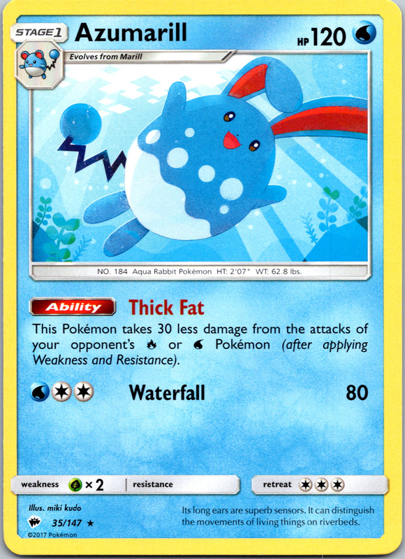 Azumarill (035/147) [Sun & Moon: Burning Shadows]