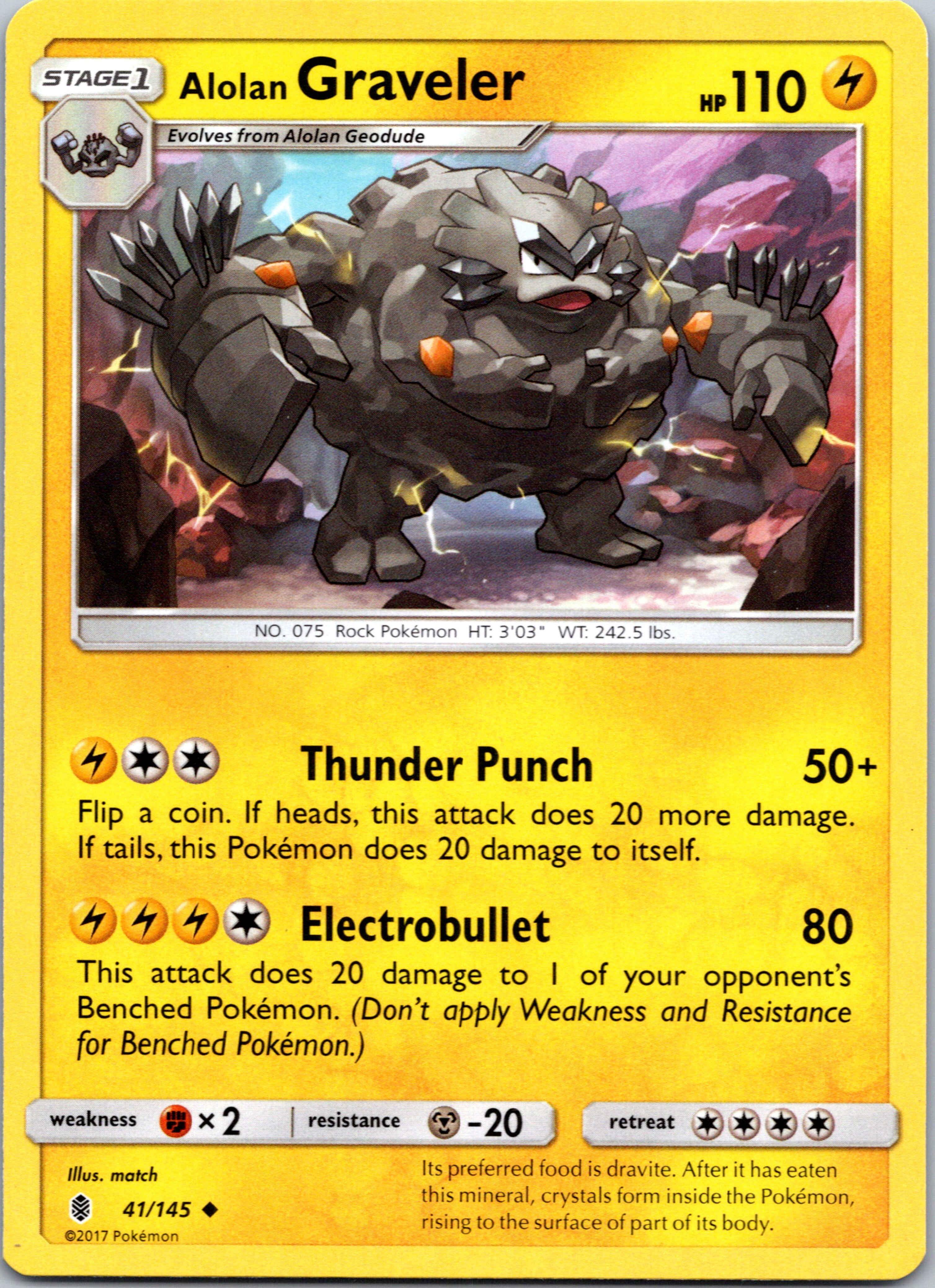 Alolan Graveler (041/145) [Sun & Moon: Guardians Rising]