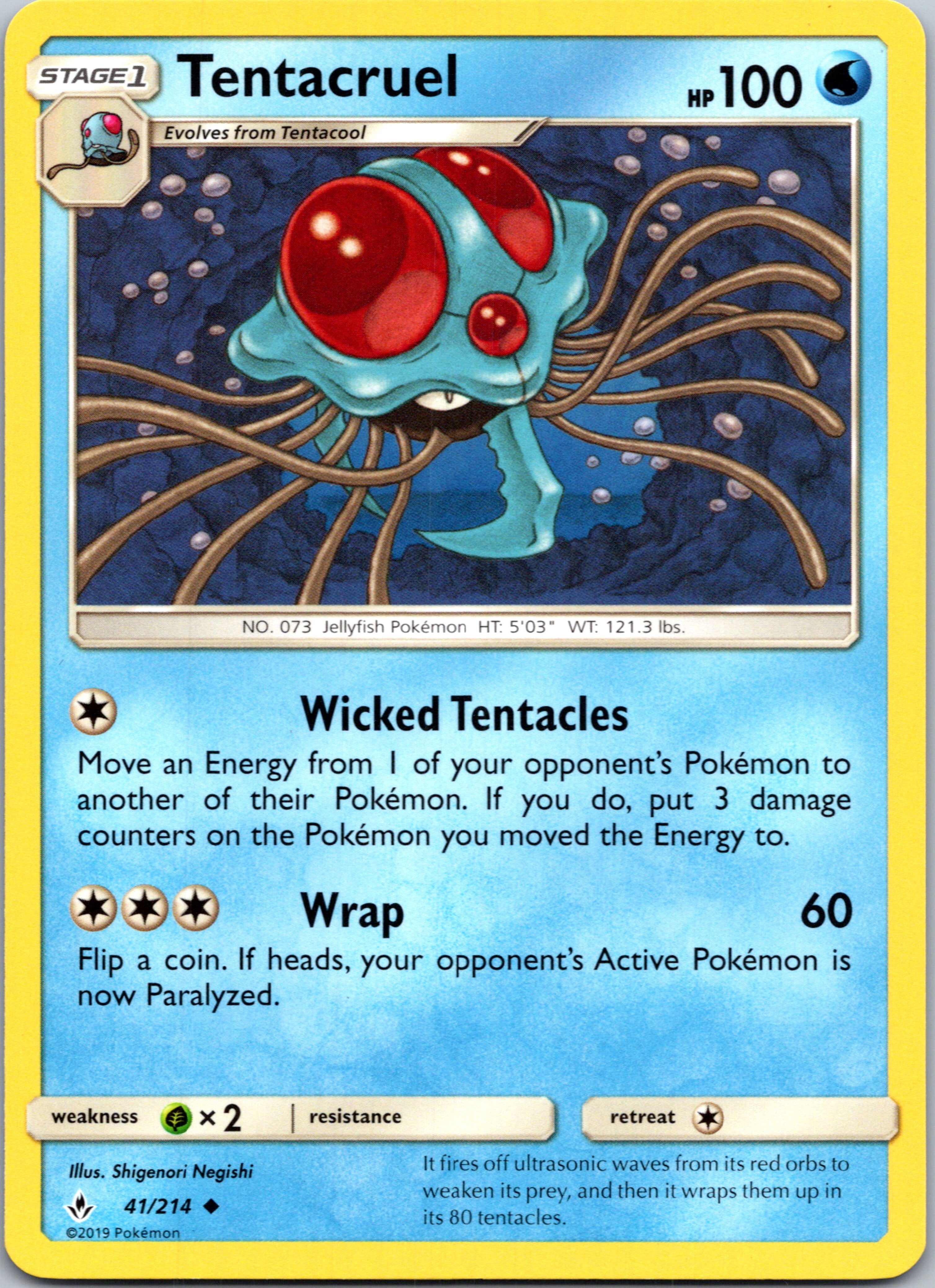 Tentacruel (41/214) [Sun & Moon: Unbroken Bonds]