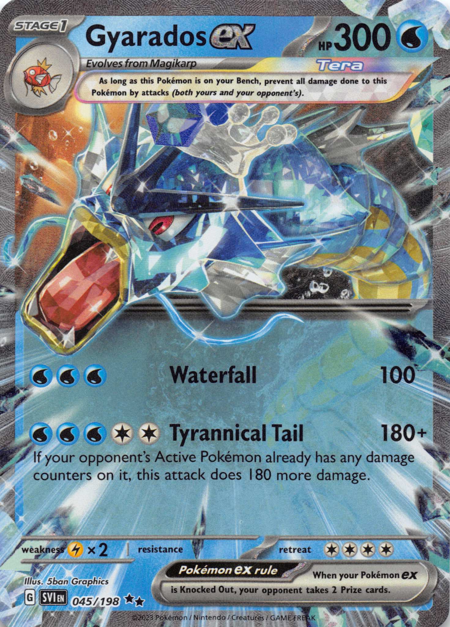 Gyarados ex (045/198) [Scarlet & Violet: Base Set]