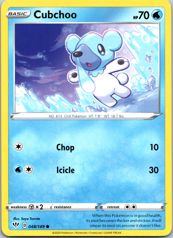 Cubchoo (048/189) [SWSH03: Darkness Ablaze]
