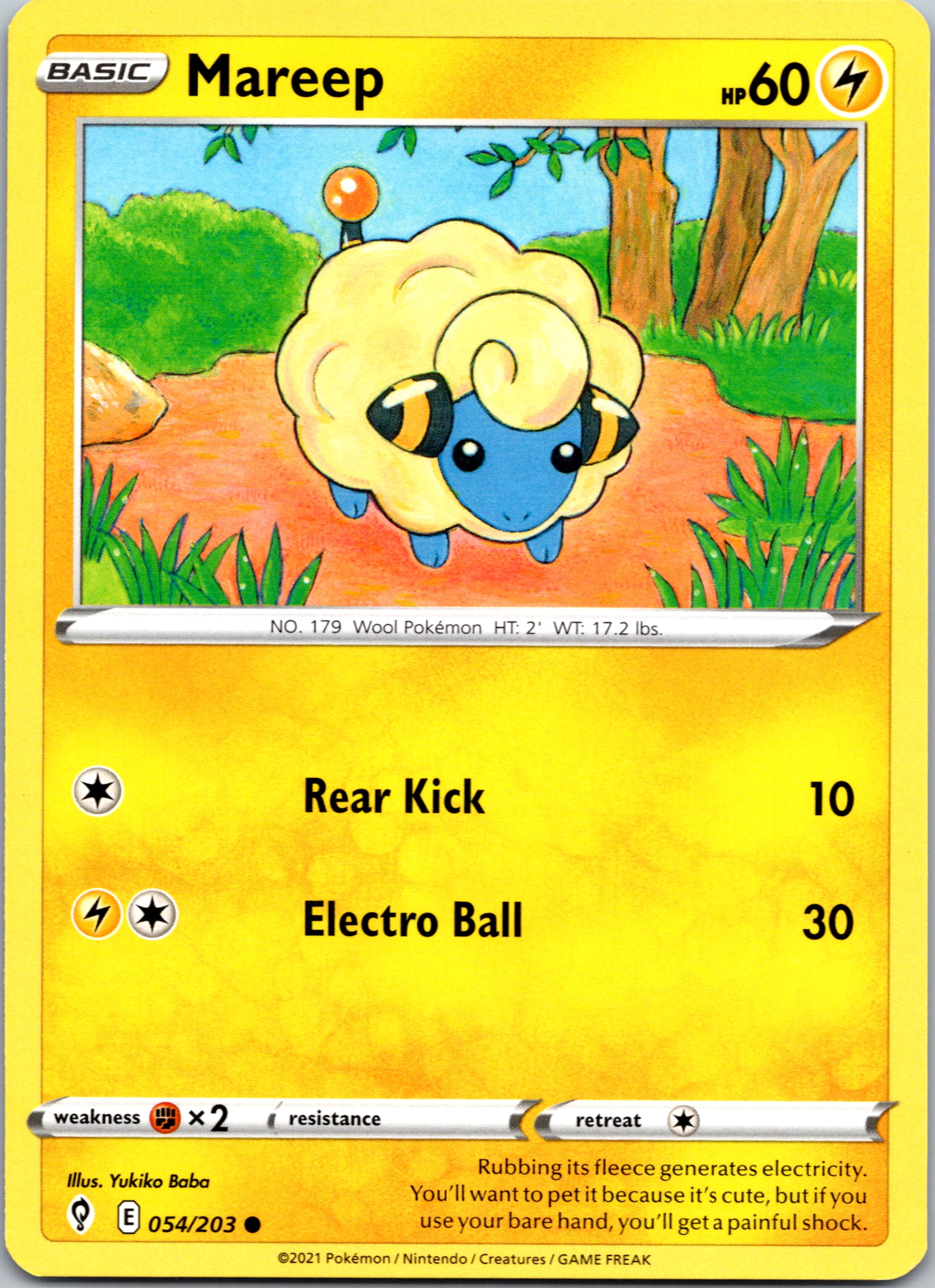 Mareep (054/203) [Sword & Shield: Evolving Skies]