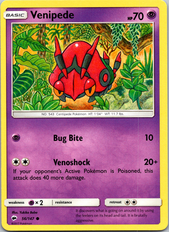 Venipede (056/147) [Sun & Moon: Burning Shadows]