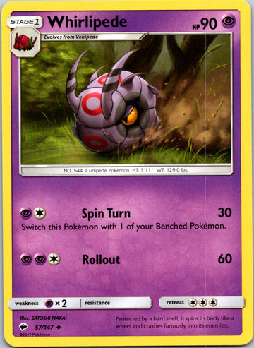 Whirlipede (057/147) [Sun & Moon: Burning Shadows]