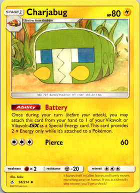 Charjabug (058/214) [Sun & Moon: Unbroken Bonds]