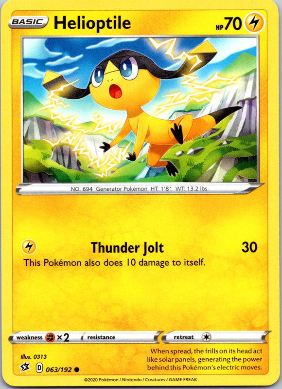 Helioptile (063/192) [Sword & Shield: Rebel Clash]