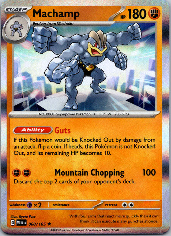 Machamp (068/165) [Scarlet & Violet:  151] Holofoil