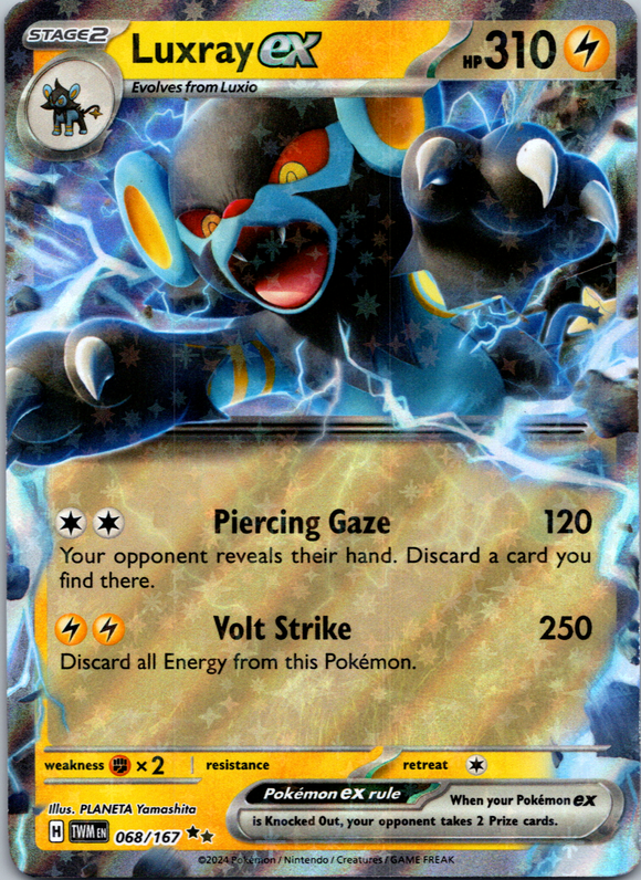 Luxray ex [068/167] - (Twilight Masquerade) Holofoil