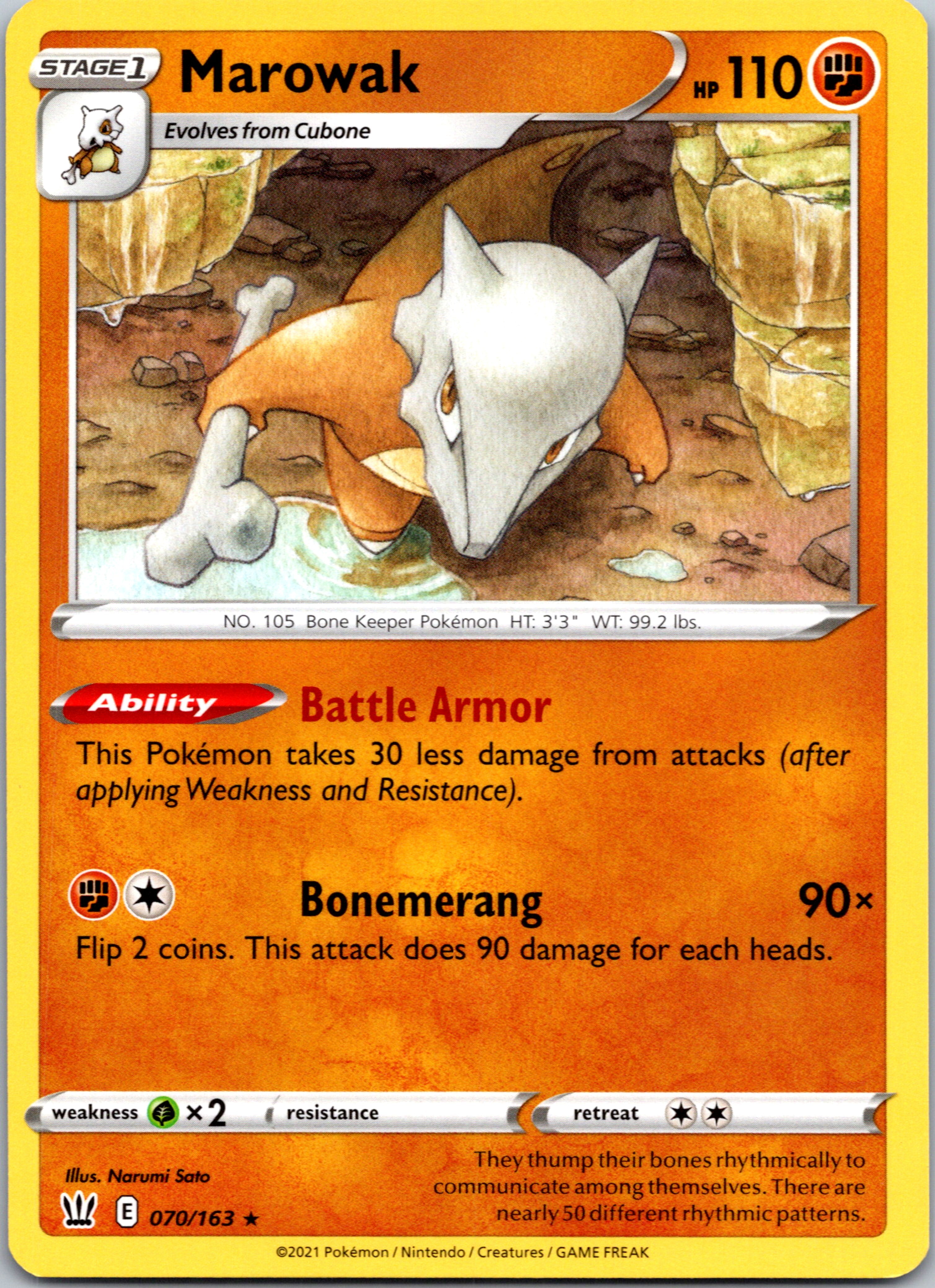 Marowak [070/163] [SWSH05: Battle Styles]