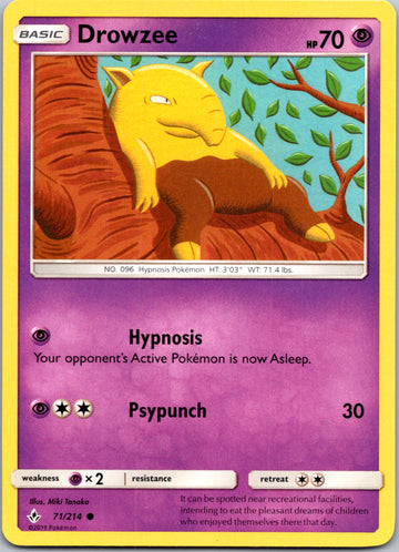 Drowzee (071/214) [Sun & Moon: Unbroken Bonds]