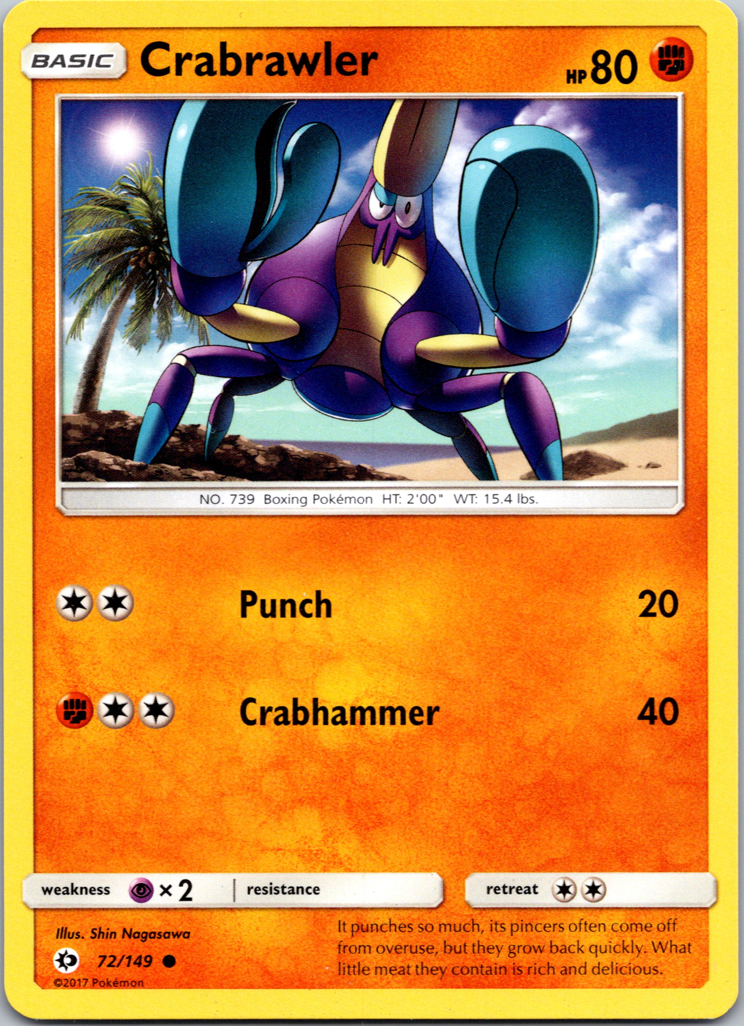 Crabrawler (72) [SM Base Set]