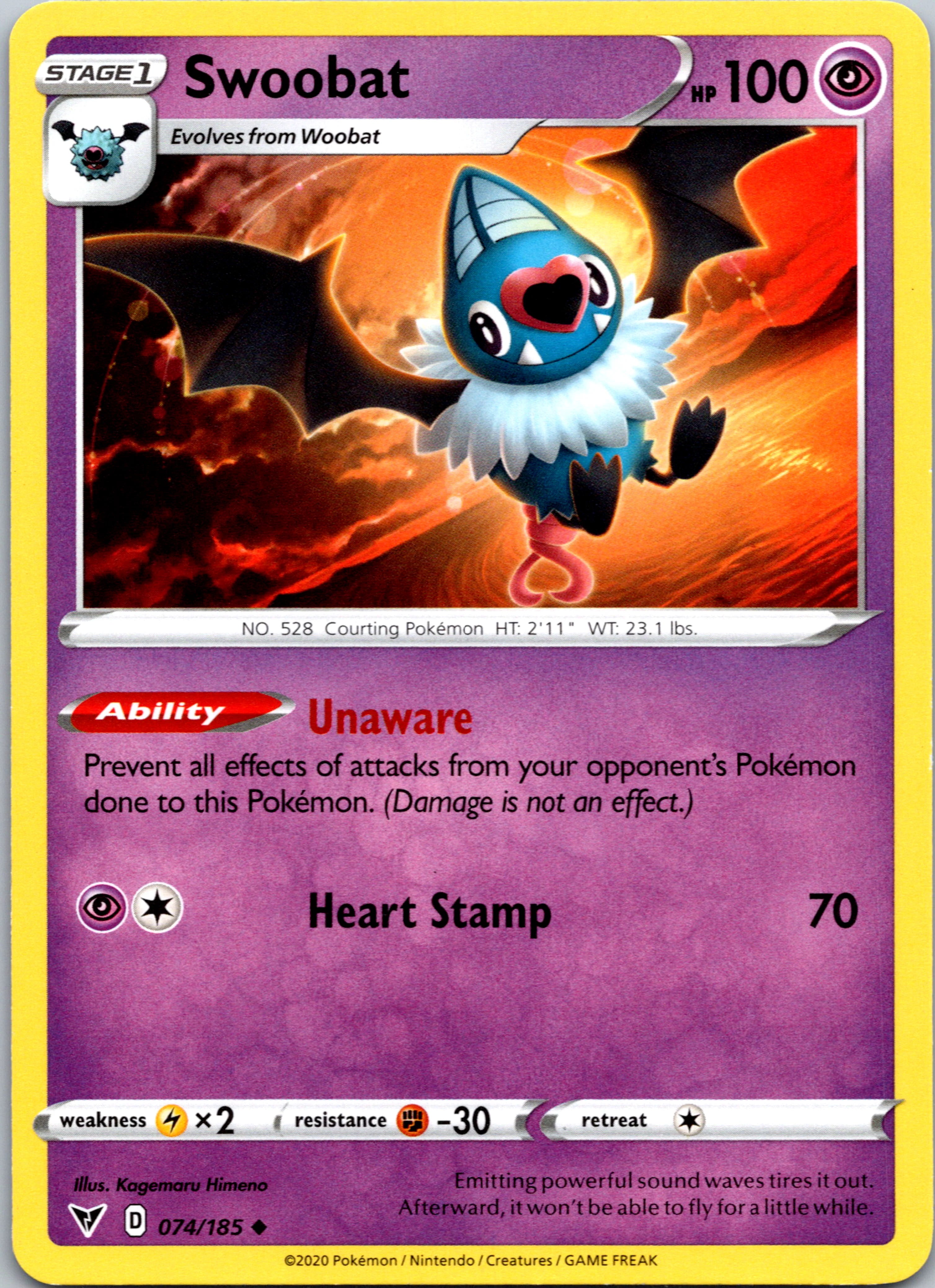 Swoobat [074/185] [SWSH04: Vivid Voltage]