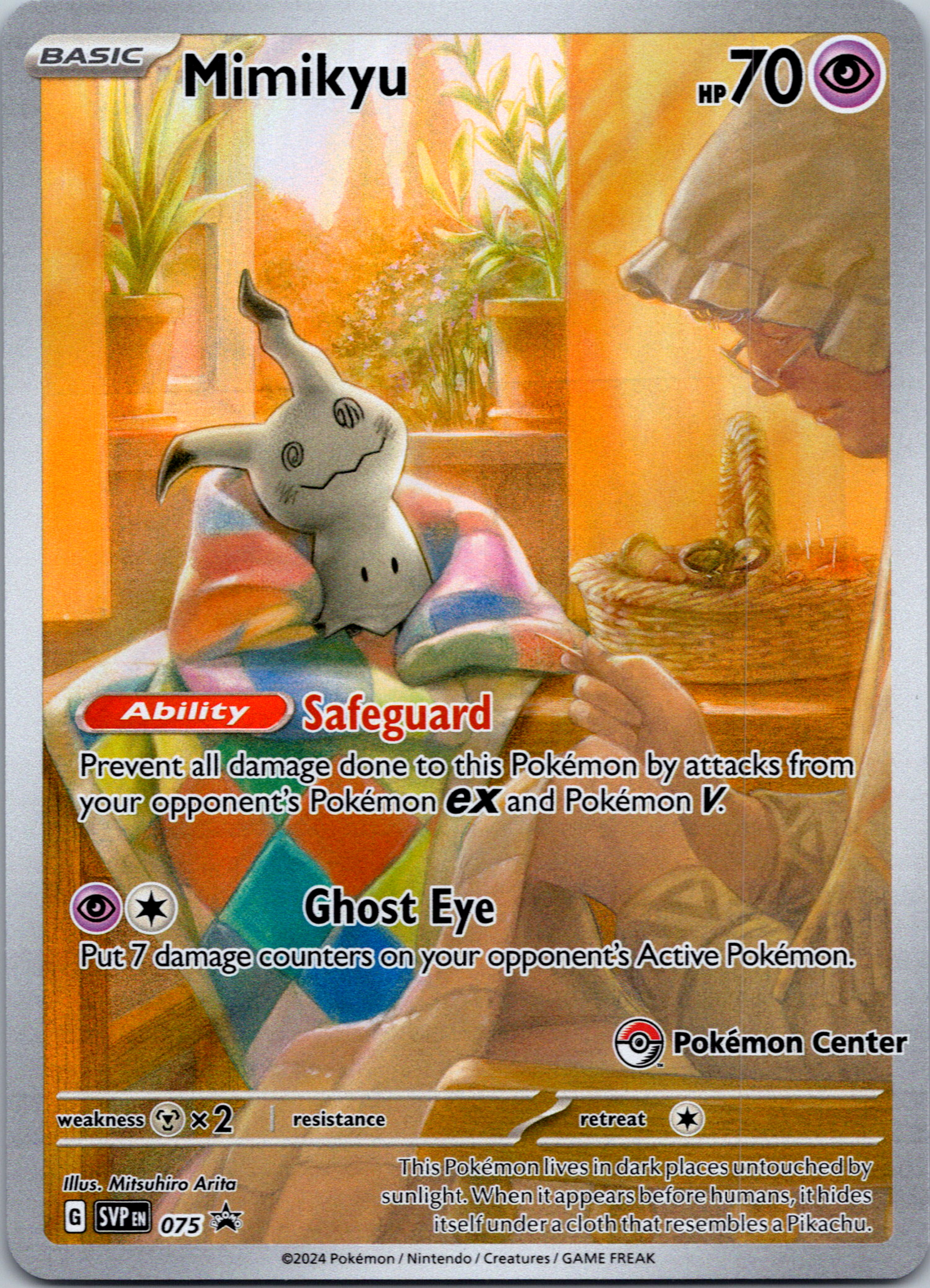 Mimikyu (Pokemon Center Exclusive) [SVP075] - (SV Scarlet & Violet Promo Cards) Holofoil