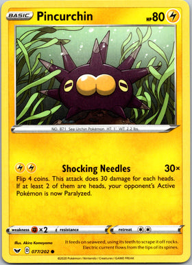 Pincurchin (077/202) [SWSH01: Sword & Shield Base Set]