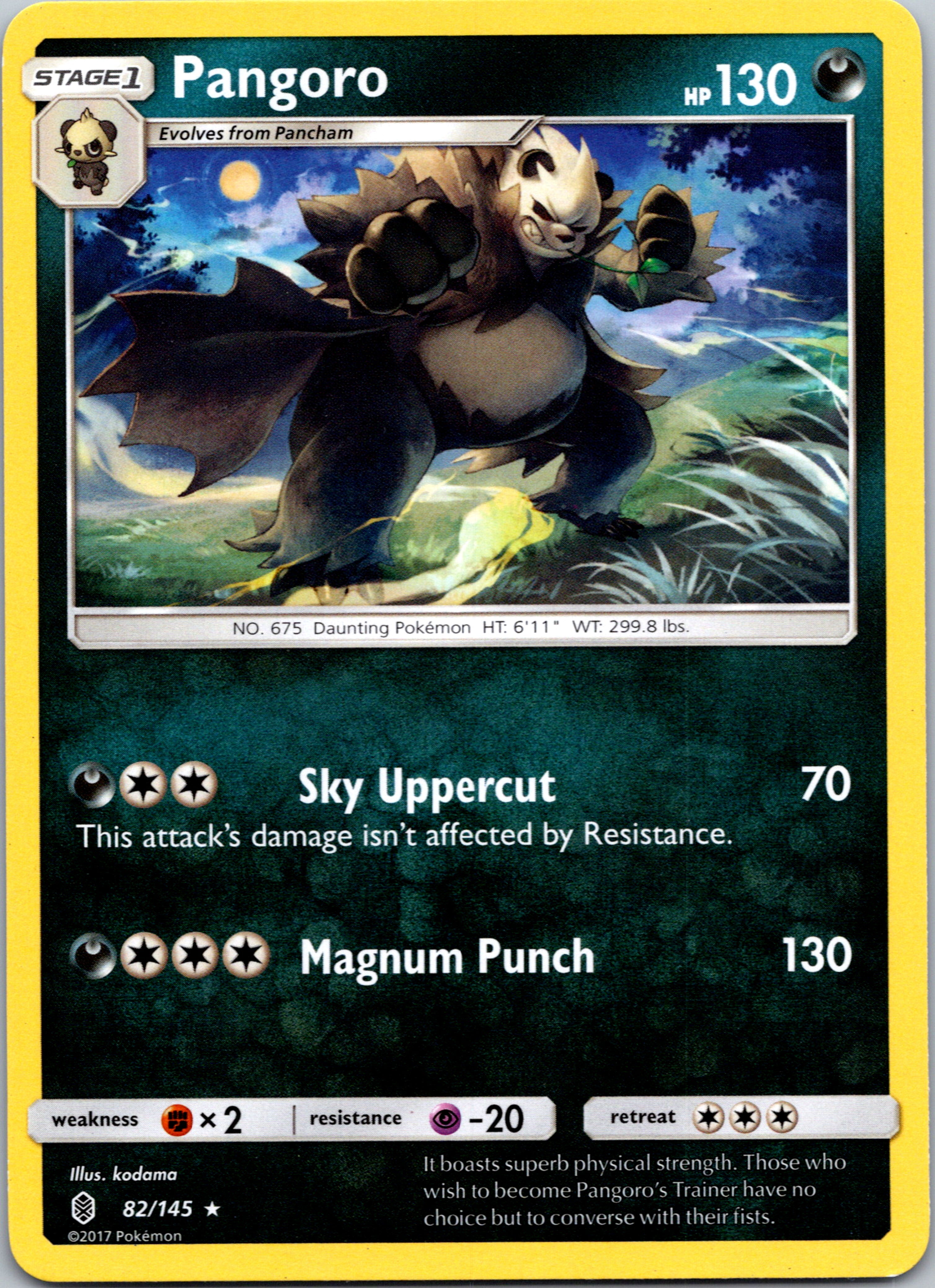 Pangoro (82/145) [Sun & Moon: Guardians Rising]