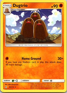 Dugtrio (086/214) [Sun & Moon: Unbroken Bonds]