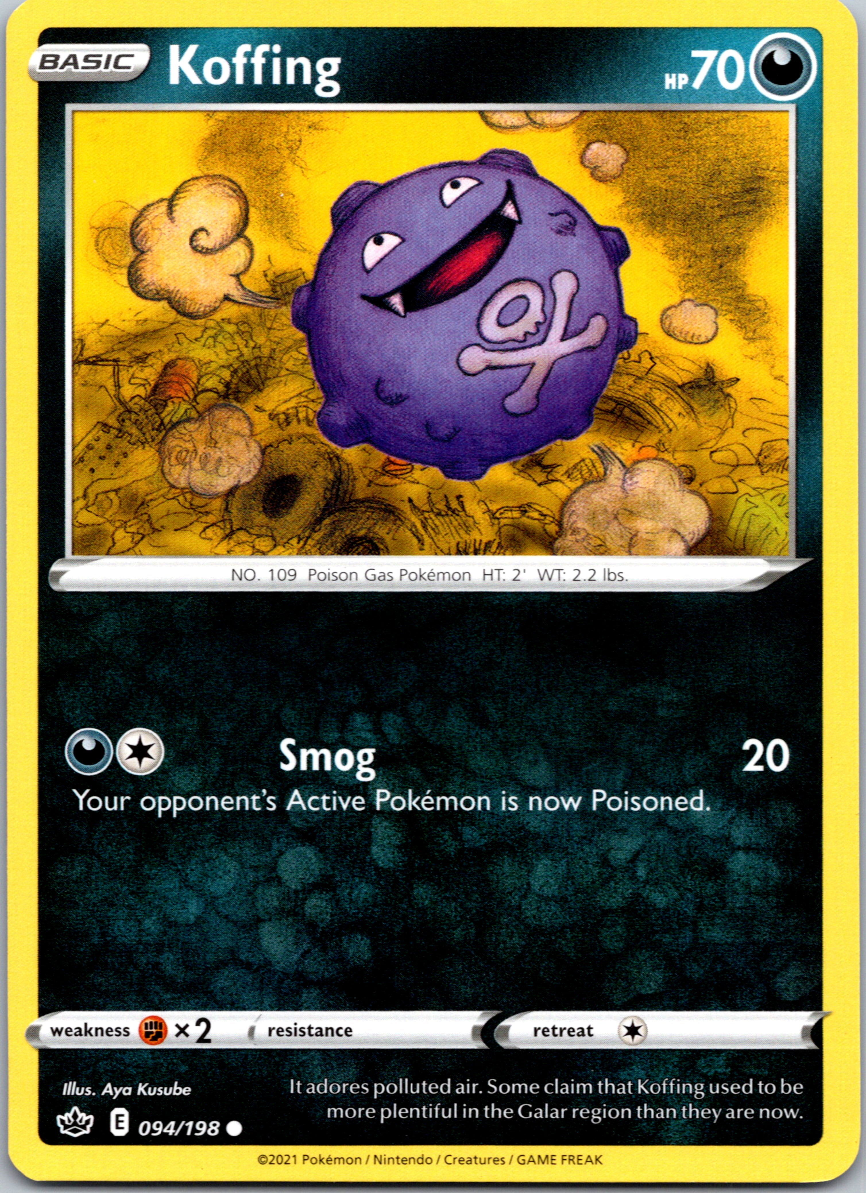 Koffing (094/198) [Sword & Shield: Chilling Reign]