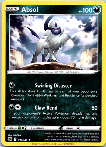 Absol (097/189) (Theme Deck Exclusive) [Sword & Shield: Astral Radiance]