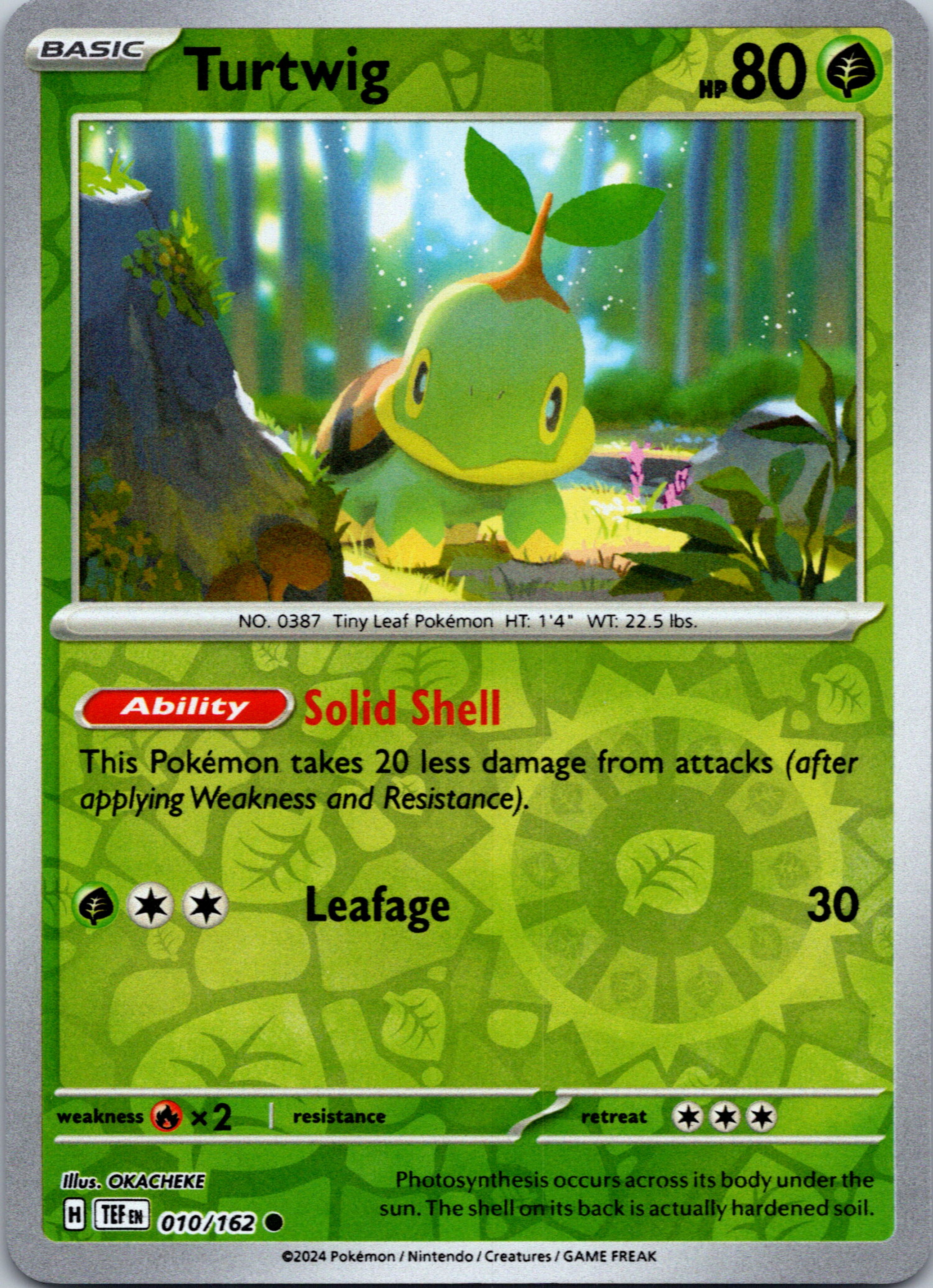 Turtwig [10/162] - (Temporal Forces) Reverse Holofoil