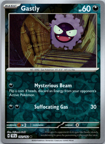 Gastly [102/162] - (Temporal Forces) Reverse Holofoil