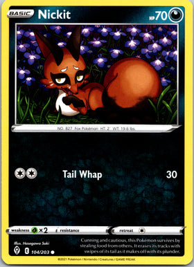 Nickit (104/203) [Sword & Shield: Evolving Skies]