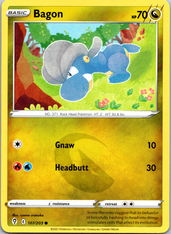 Bagon (107/203) [Sword & Shield: Evolving Skies]