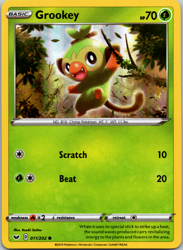 Grookey (011/202) (Premium Collection) [Sword & Shield: Base Set]