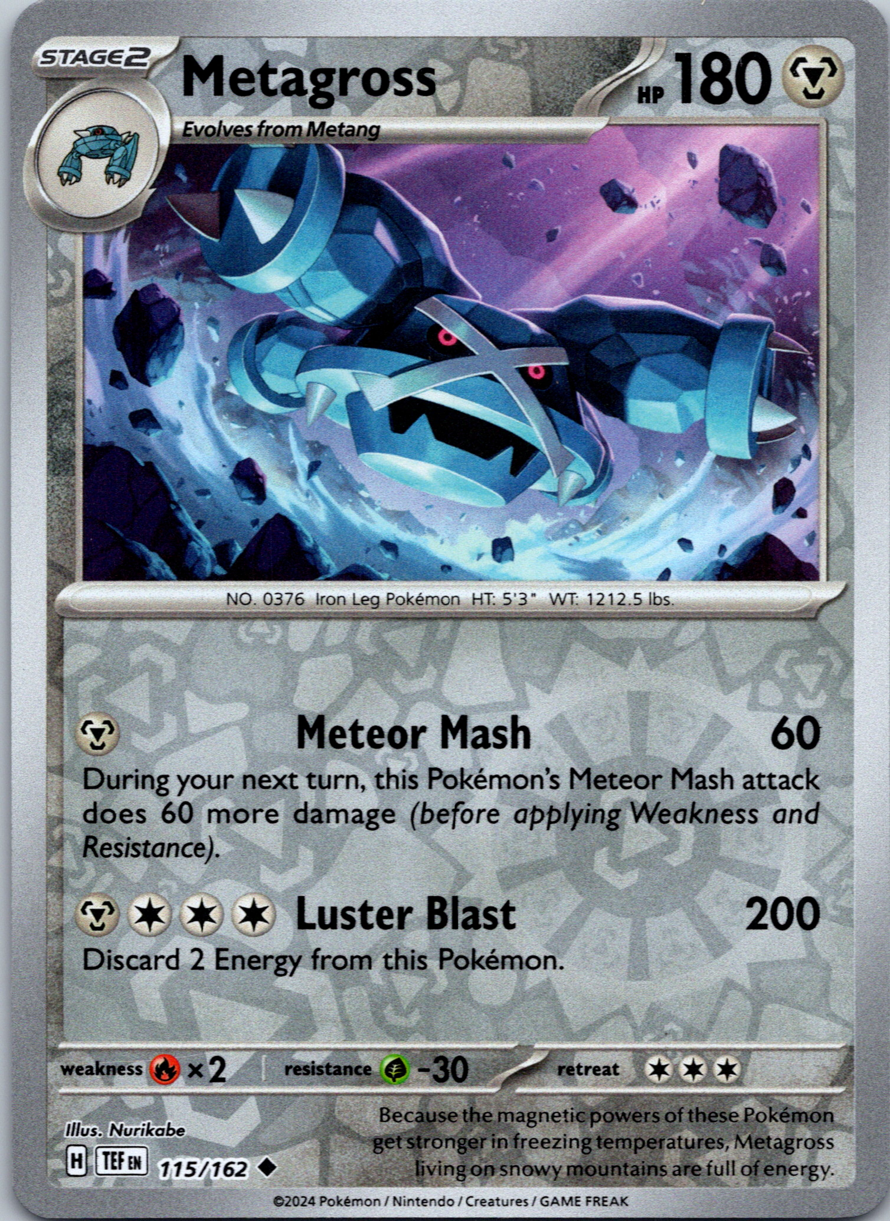 Metagross [115/162] - (Temporal Forces) Reverse Holofoil
