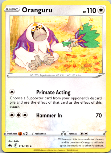 Oranguru (119/159) [Sword & Shield: Crown Zenith]