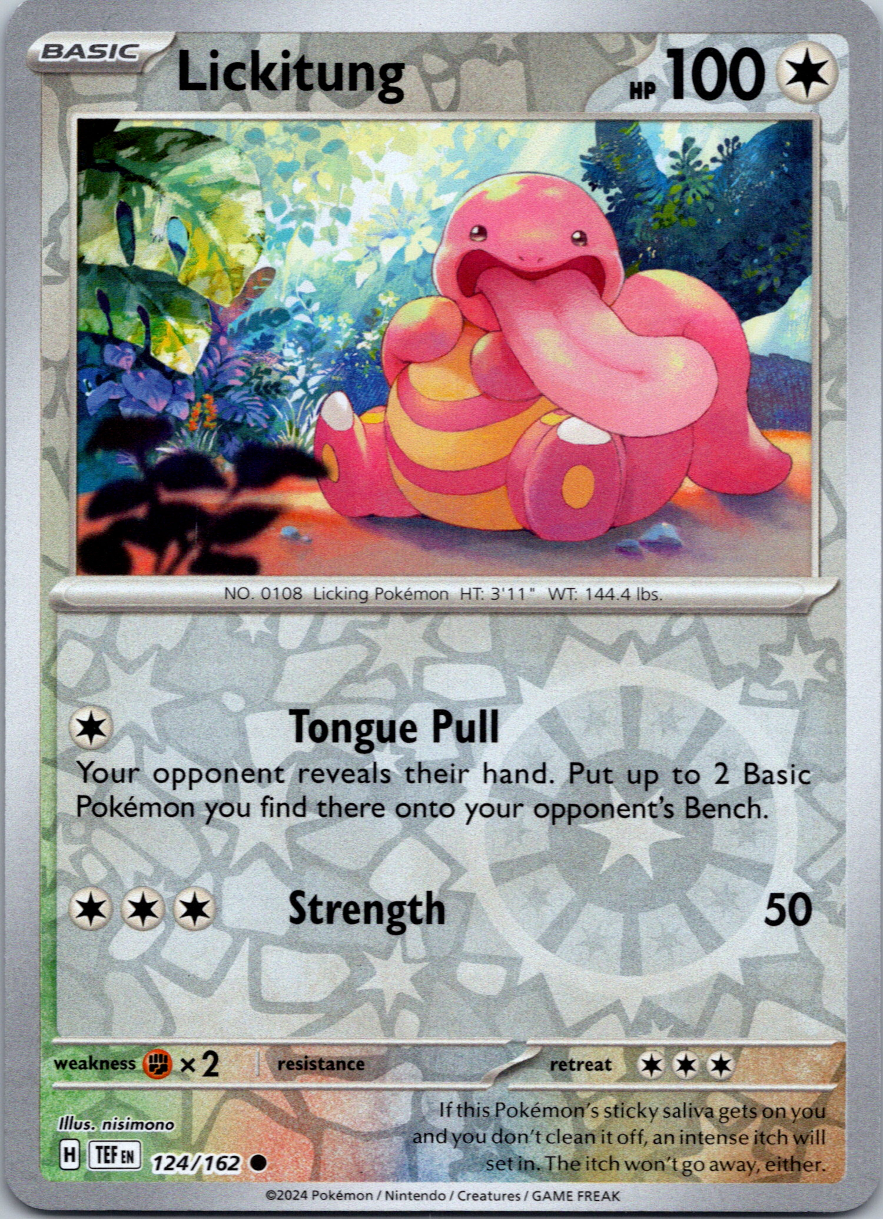 Lickitung [124/162] - (Temporal Forces) Reverse Holofoil