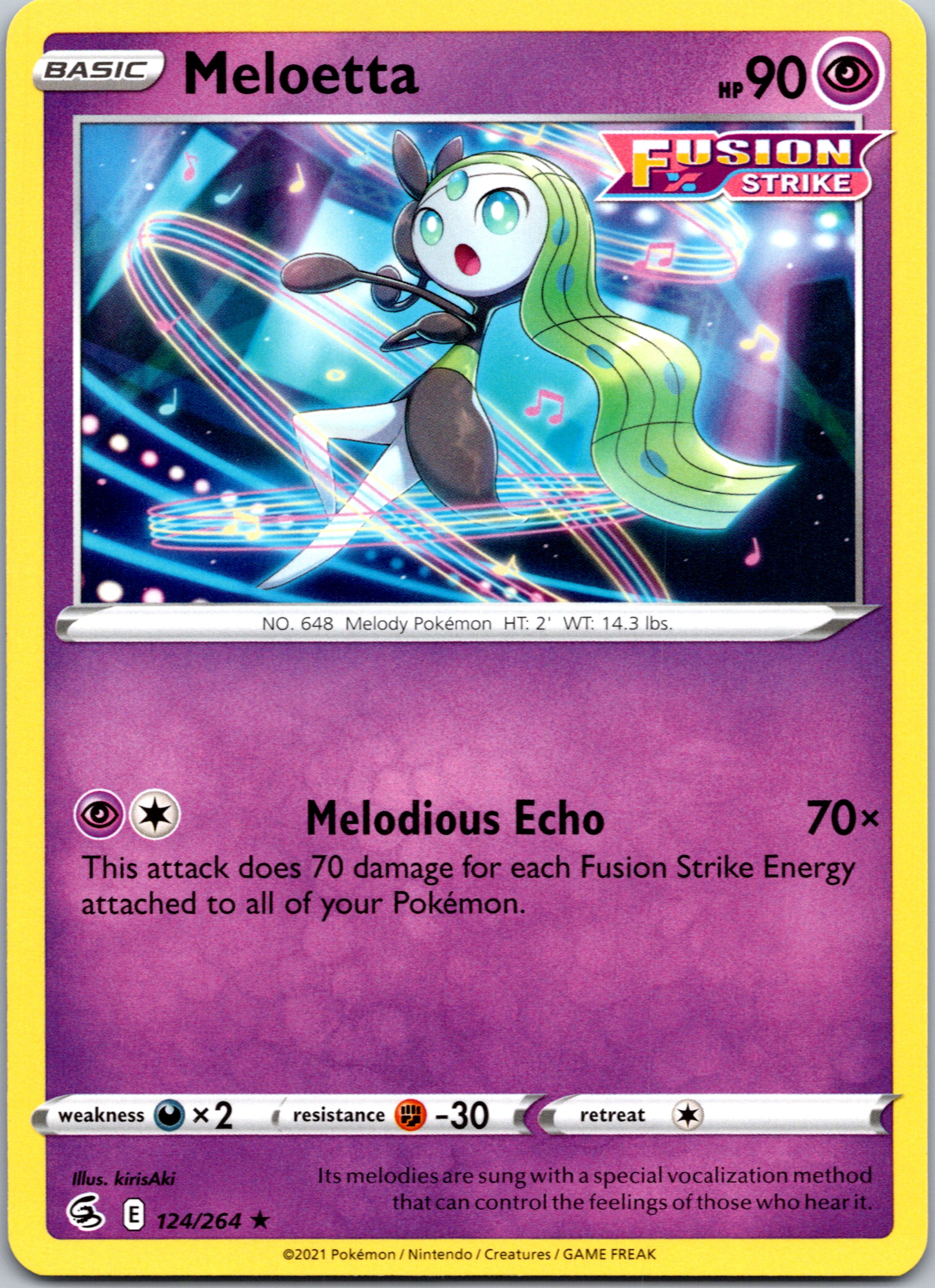 Meloetta (124/264) [Sword & Shield: Fusion Strike]