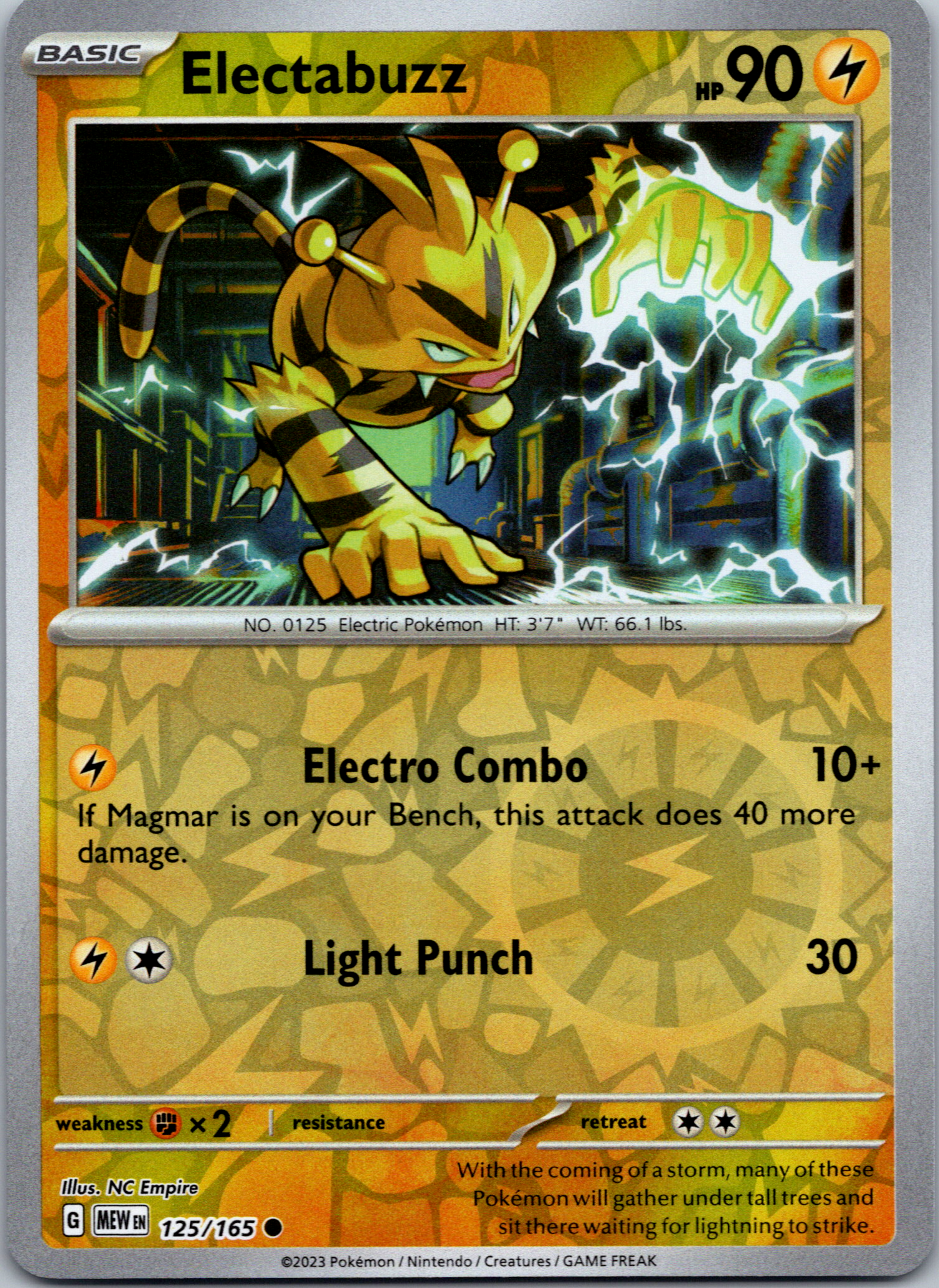 Electabuzz (125/165) [Scarlet & Violet:  151] Reverse Holofoil