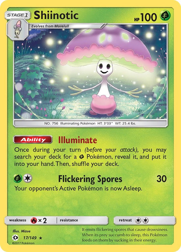 Shiinotic [17/149] [Sun & Moon Base Set] Reverse Holofoil