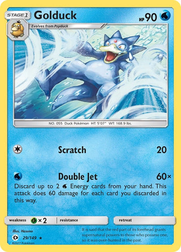 Golduck [29/149] [Sun & Moon Base Set] Reverse Holofoil