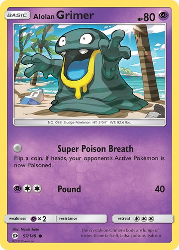 Alolan Grimer [57/149] [Sun & Moon Base Set] Reverse Holofoil