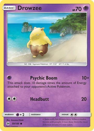 Drowzee [59/149] [Sun & Moon Base Set] Reverse Holofoil