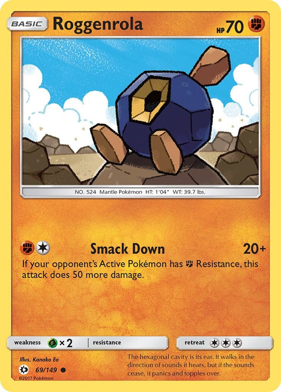 Roggenrola [69/149] [Sun & Moon Base Set] Reverse Holofoil