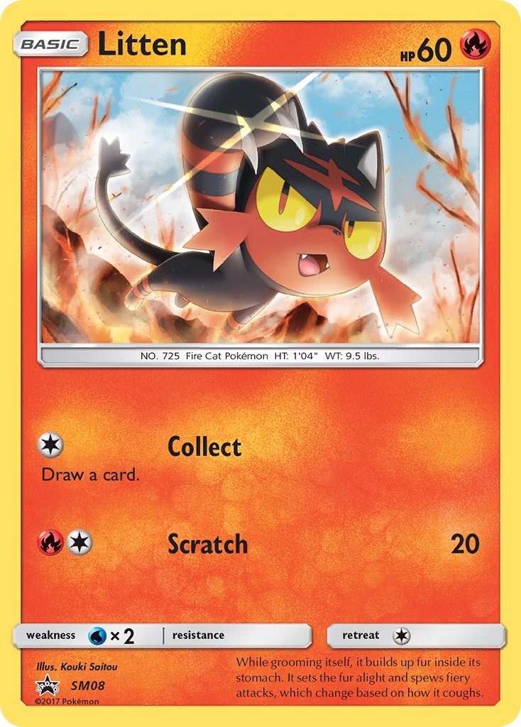 Litten - SM08 [SM08] [SM Promos] Holofoil