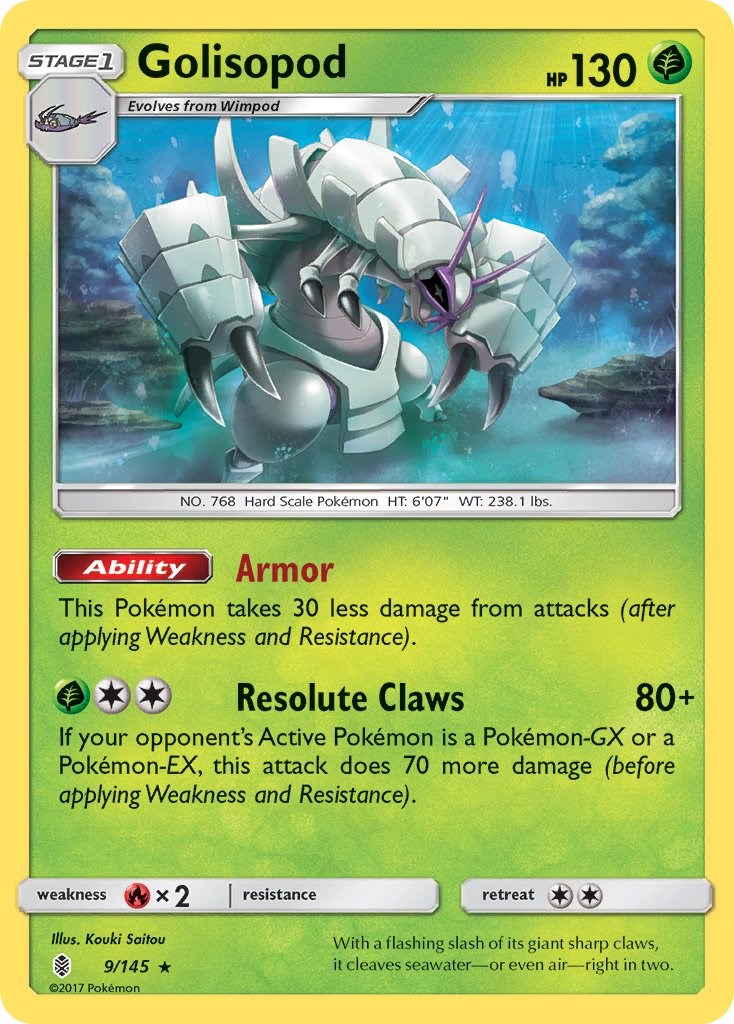 Golisopod [9/145] [SM - Guardians Rising] Reverse Holofoil
